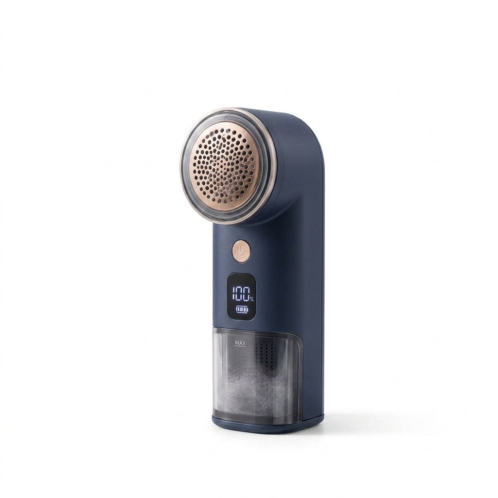 Vriiogds™ LinenLift Rechargeable Fabric Shaver – 3-Speed Lint & Pilling Remover with Digital Battery Display