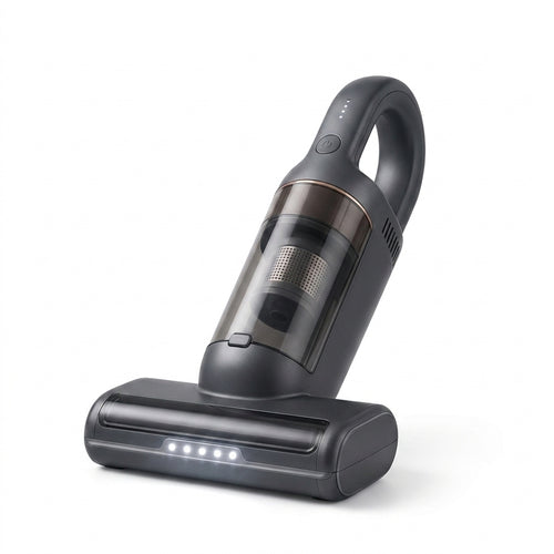Vriiogds™ DustArc Cordless Bed & Upholstery Vacuum – Rechargeable Handheld Mattress Vacuum with Wide Fabric Head & LED Dust Light